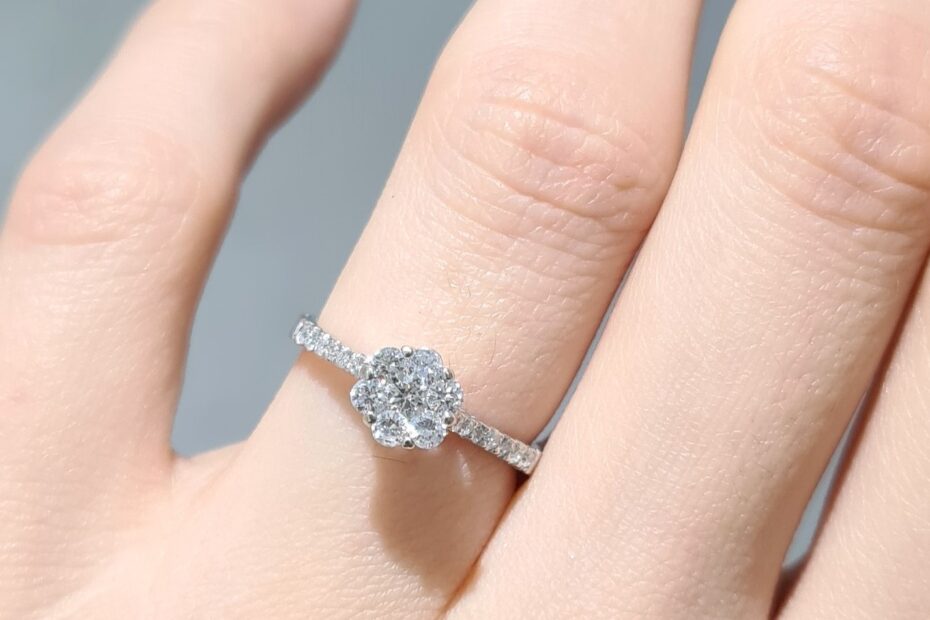 2. El 0,44 Karat Pırlanta Çiçek Tektaş Yüzük X005261