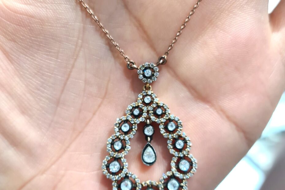 2. El 1,30 Karat Elmas Damla Fantezi Kolye X005360