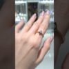 2. El 0,08 Karat Elmas Göz Tasarım Yüzük X004942