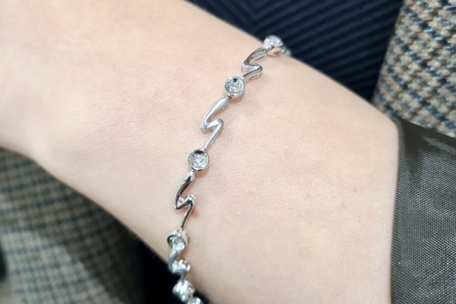 2. El 0,23 Karat Pırlanta Zarif Tasarım Bileklik X005378