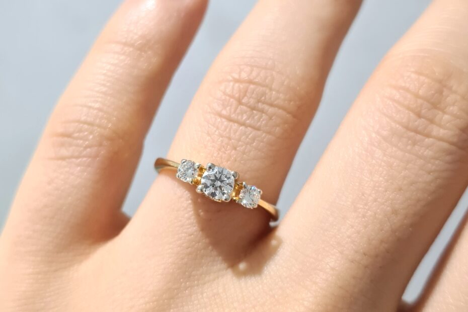 2. El 0,46 Karat Pırlanta Tasarım Tria Yüzük X005333