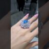 10,13 Karat Pırlanta ve Blue Topaz Fantezi Yüzük RZ00002