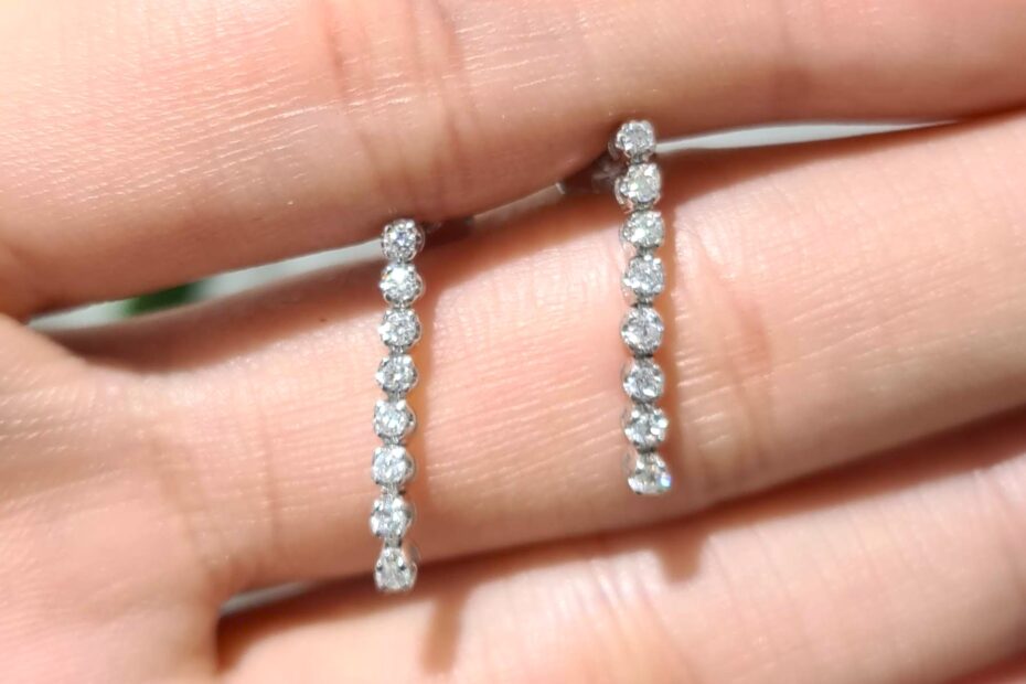 2. El 0,20 Karat Pırlanta Mini Suyolu Küpe X005433