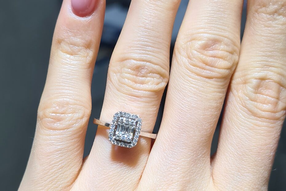 2. El 0,25 Karat Pırlanta Baget Yüzük X005391