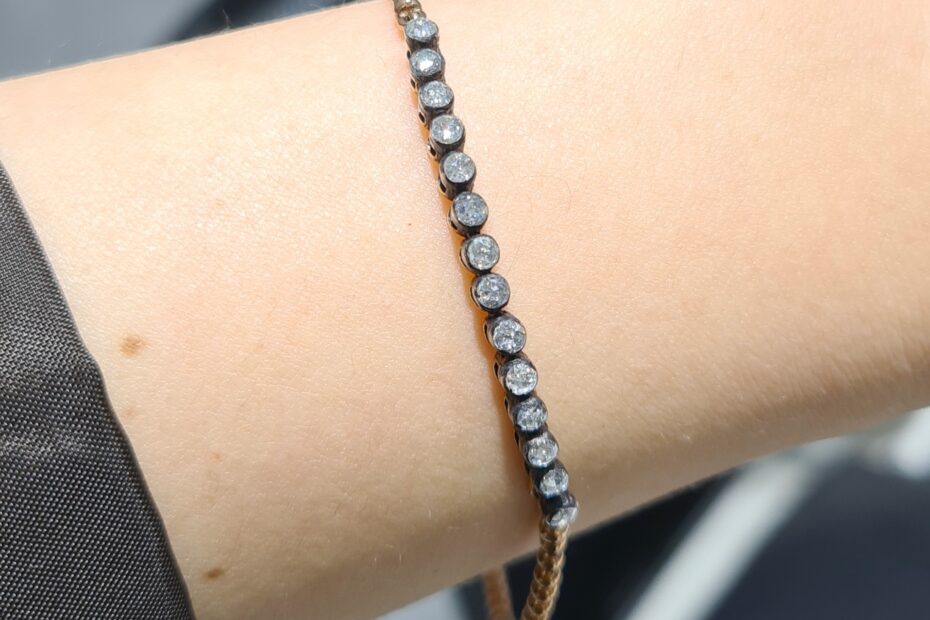 2. El 0,35 Karat Elmas Yarım Suyolu Bileklik X005416