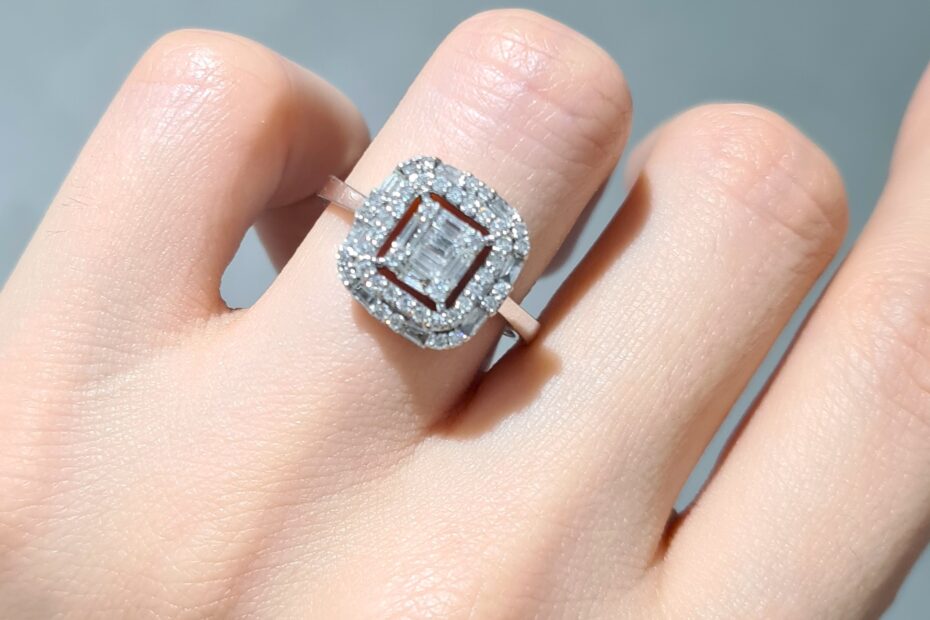 2. El 0,67 Karat Pırlanta Baget Tasarım Yüzük X005490