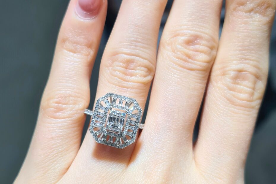 2. El 0,94 Karat Pırlanta Baget Yüzük X005495