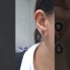 2. El 0,90 Karar Elmas Damla Sallantılı Küpe X005364