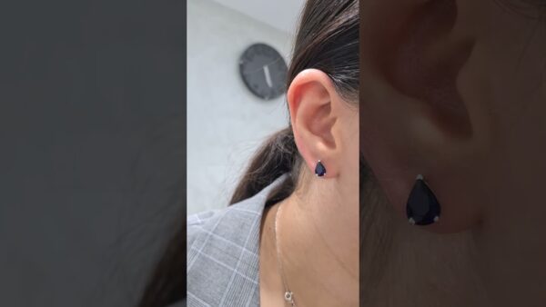 2. El 1,95 Karat Safir Damla Küpe ürün videosu