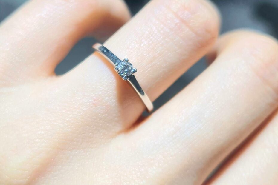 2. El 0,09 Karat Pırlanta Tektaş Yüzük X005593