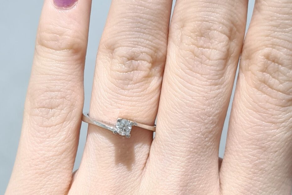 2. El 0,16 Karat Pırlanta Tektaş Yüzük X005600