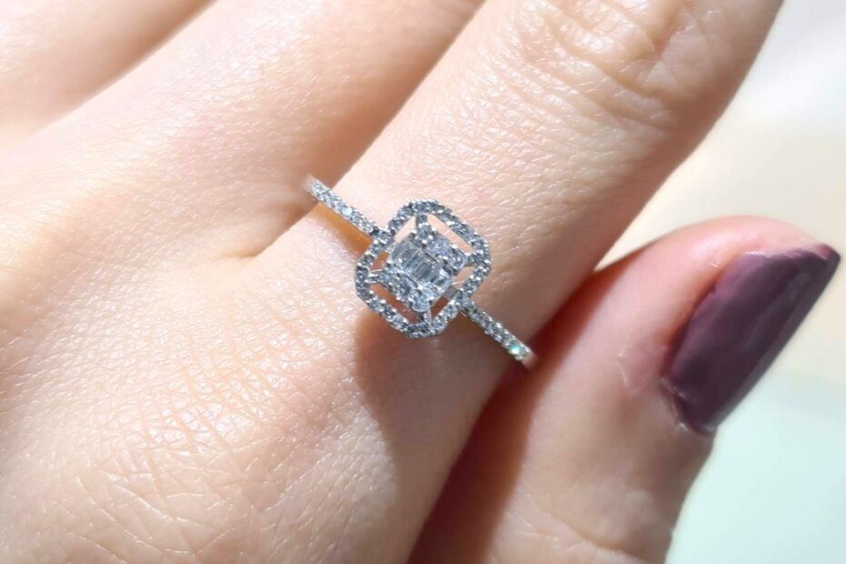 2. El 0,22 Karat Pırlanta Baget Yüzük X005560