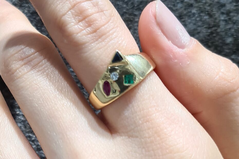 2. El 0,25 Karat Pırlanta, Zümrüt, Safir ve Yakut Tasarım Yüzük ALM1038