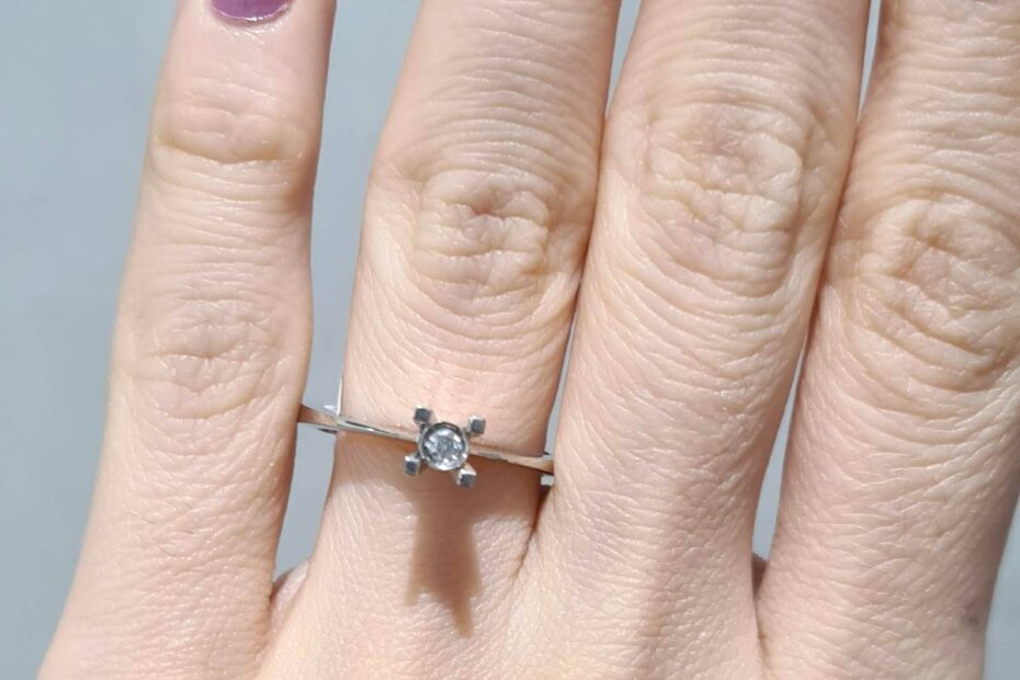 2. El 0,06 Karat Pırlanta Tektaş Yüzük X005697