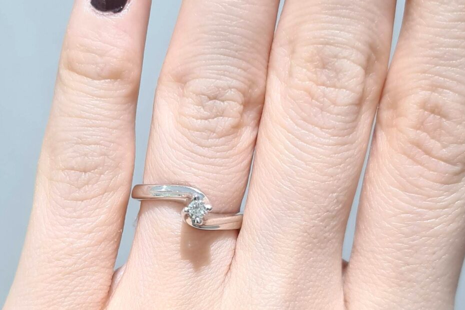 2. El 0,09 Karat Pırlanta Tektaş Yüzük X005640