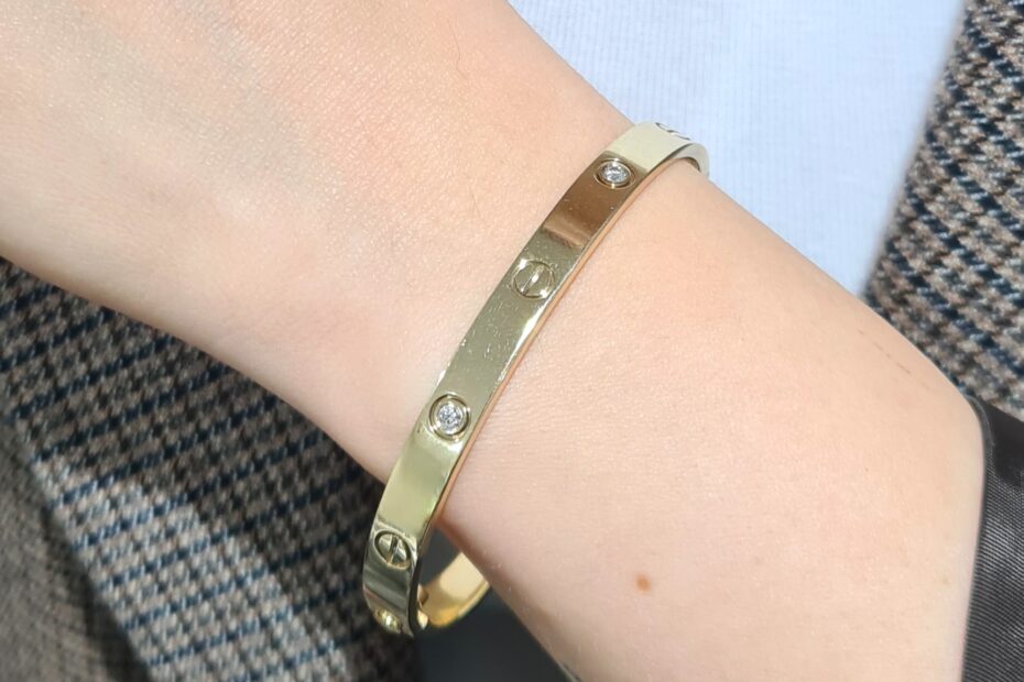 2. El 0,10 Karat Pırlanta Kelepçe Bileklik X005692