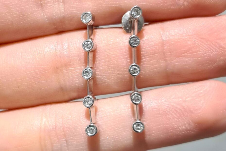 2. El 0,15 Karat Pırlanta Beştaş Zarif Küpe X005743