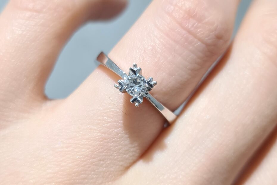 2. El 0,18 Karat Pırlanta Tektaş Yüzük X005676