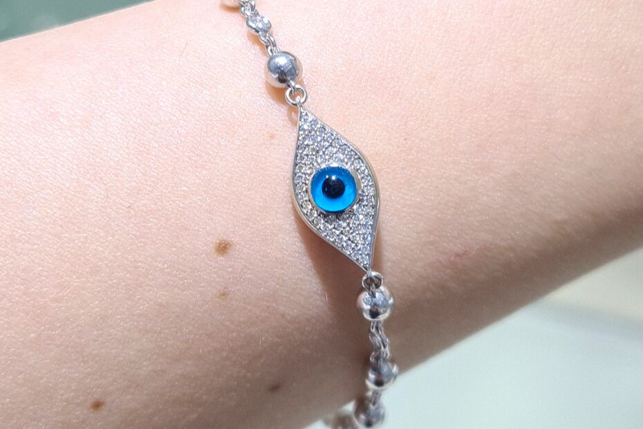2. El 0,20 Karat Pırlanta Çift Yönlü Nazar Boncuklu Bileklik X005673