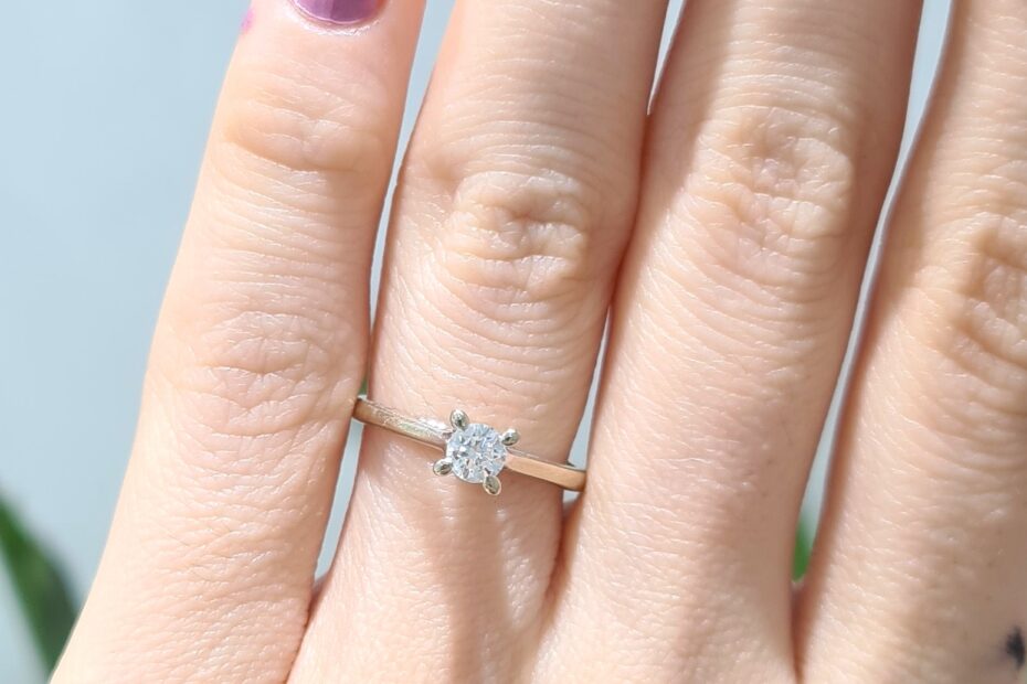 2. El 0,23 Karat Pırlanta Tektaş Yüzük X005702