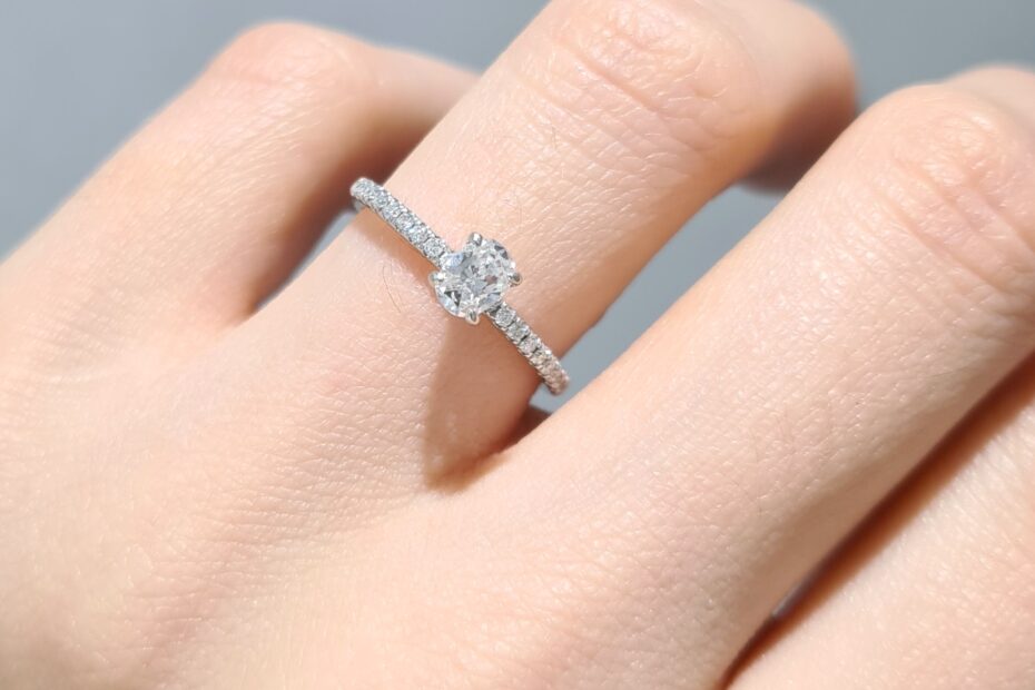 2. El 0,30 Karat Oval Pırlanta Tektaş Yüzük X005658