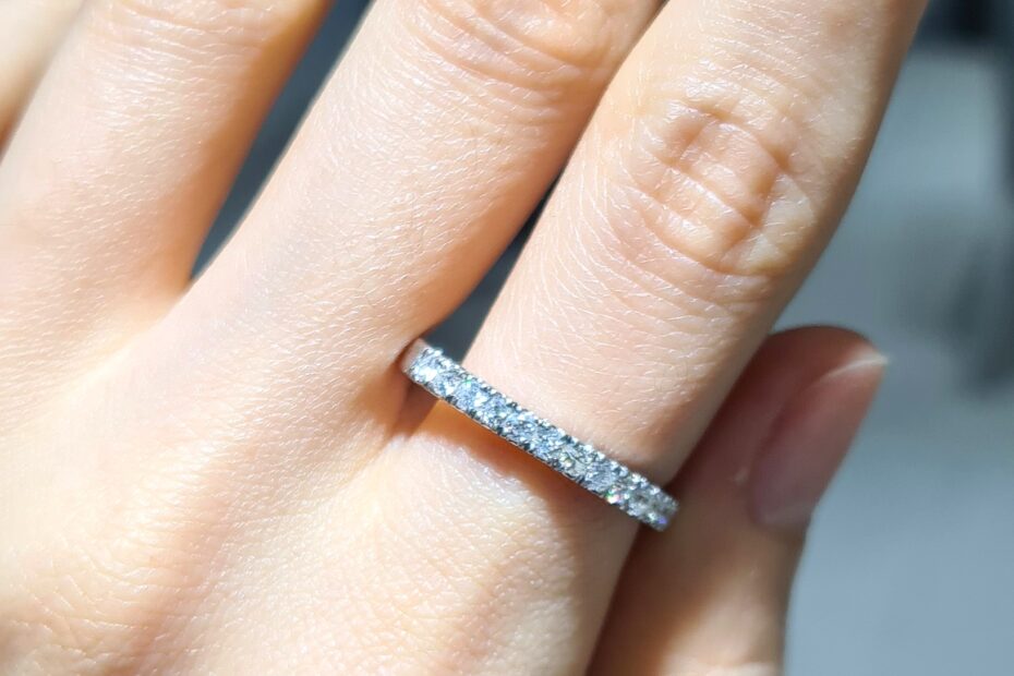 2. El 0,42 Ct Pırlanta Yarımtur Yüzük X005646