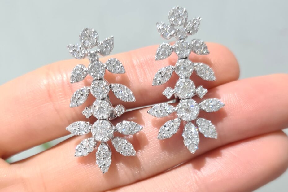 2. El 2,73 Karat Pırlanta Fantezi Küpe X005730