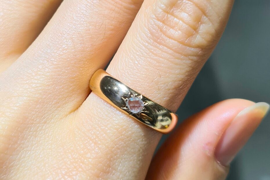 2. El 0,07 Karat Pırlanta Otantik Tektaş Yüzük X005828