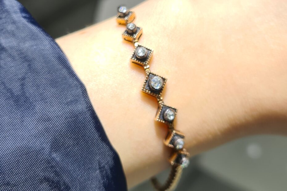 2. El 0,19 Karat Elmas Otantik Tasarım Bileklik X005780