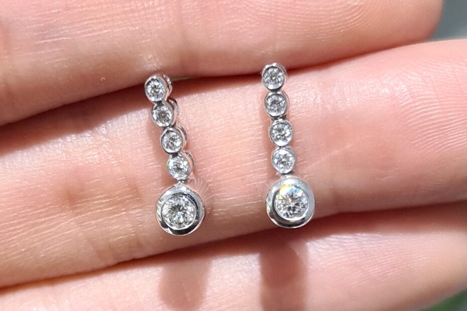 2. El 0,30 Karat Pırlanta Beştaş Küpe X005826