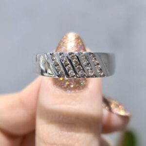 2. El 0,13 Karat Pırlantalı Erkek Yüzüğü