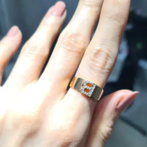 2. El 0,14 Karat Pırlanta B Harf Yüzük X005971