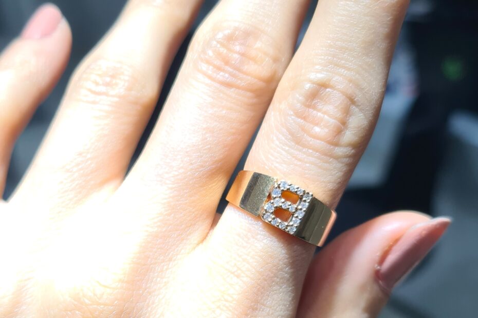 2. El 0,14 Karat Pırlanta B Harf Yüzük X005971