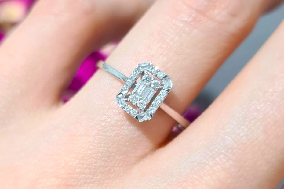 2. El 0,25 Karat Pırlanta Baget Yüzük X005770