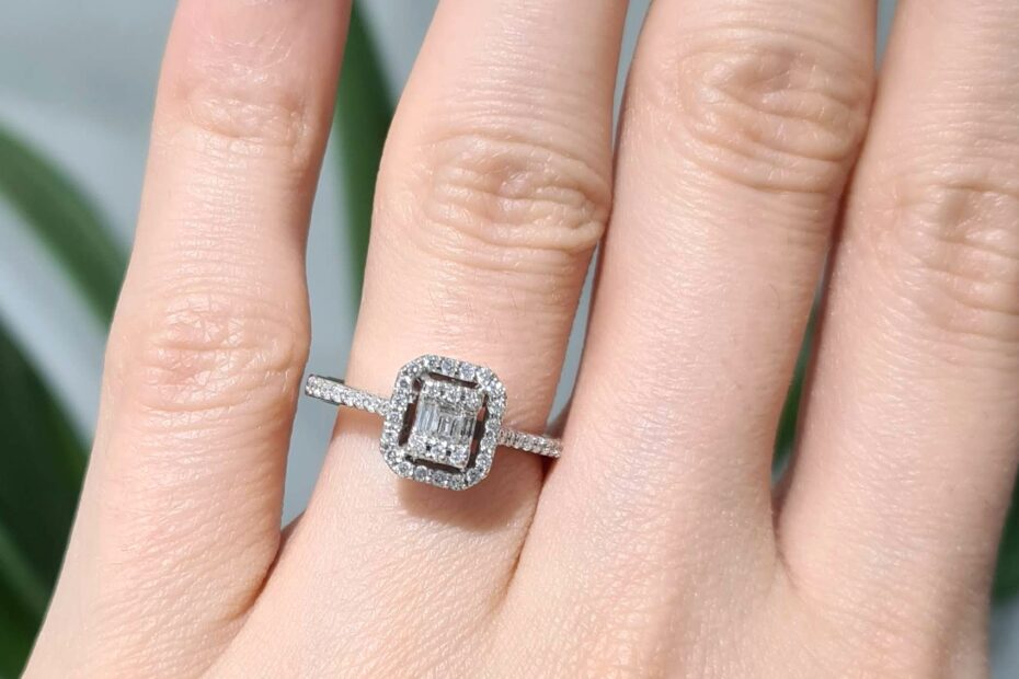 2. El 0,35 Karat Pırlanta Baget Yüzük X005933