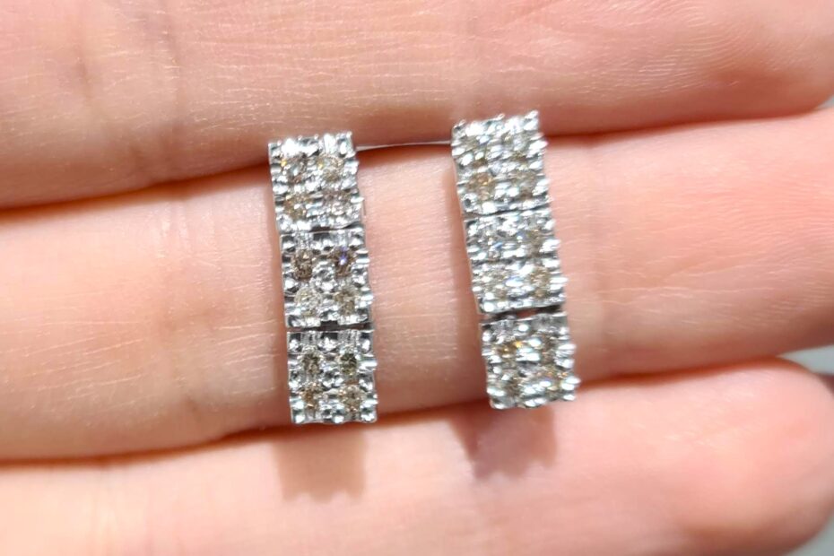 2. El 0,48 Karat Brown Pırlanta Küpe X005892