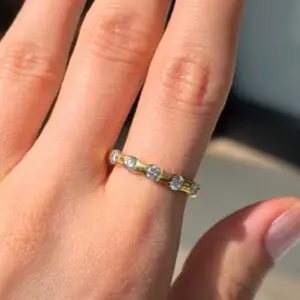 2. El 0,58 Karat Pırlanta Tasarım Beştaş Yüzük ALM1062