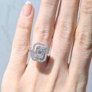 2. El 0,85 Karat Pırlanta Baget Yüzük X005937