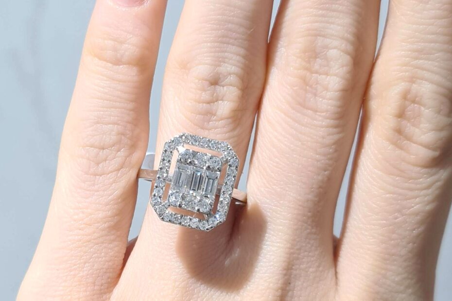 2. El 0,85 Karat Pırlanta Baget Yüzük X005937