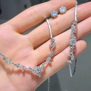 2. El 1,76 Karat Pırlanta Gerdanlık, Küpe ve Bileklik Set X005924 X005923 KP02143