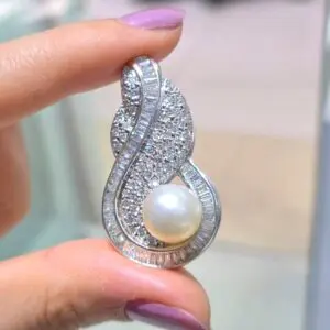 2. El 3,00 Karat Pırlanta ve İncili Kolye Ucu X005872