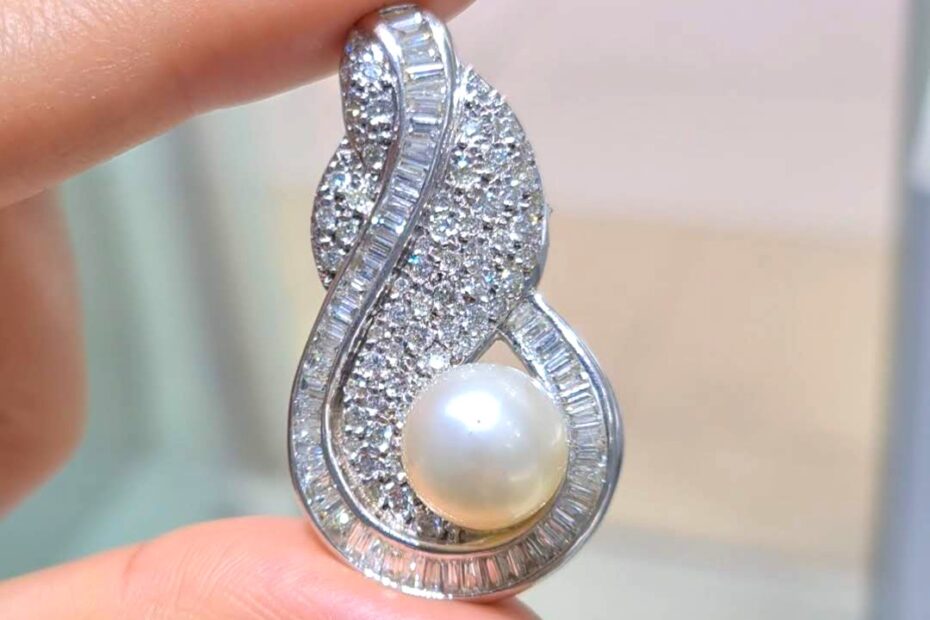 2. El 3,00 Karat Pırlanta ve İncili Kolye Ucu X005872