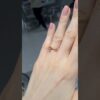 2. El 0,22 Karat Pırlanta ve Morganit Otantik Tasarım Yüzük X005957