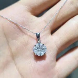 2. El 0,84 Karat Markiz ve Prenses Kesim Pırlanta Kolye