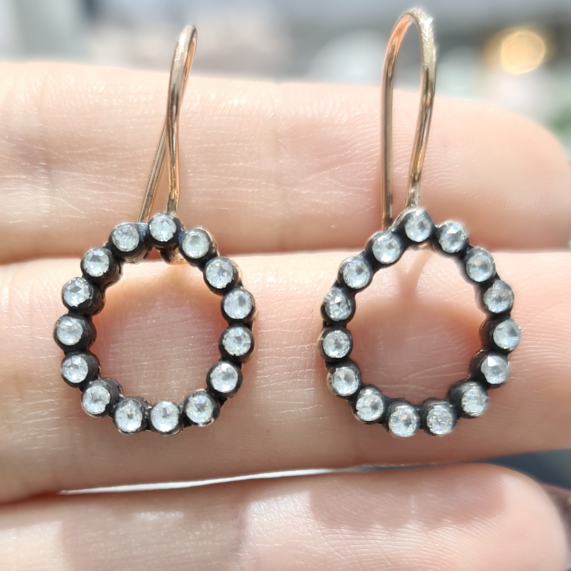 2. El 0,50 Karat Elmas Tasarım Halka Küpe