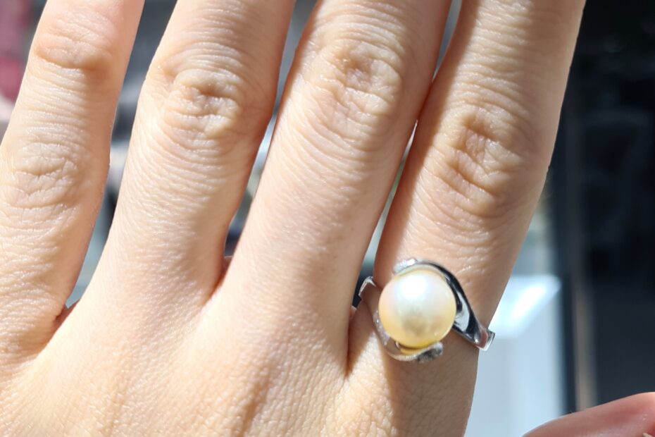 2. El 0,05 Karat Pırlantalı Tasarım İnci Yüzük X006203