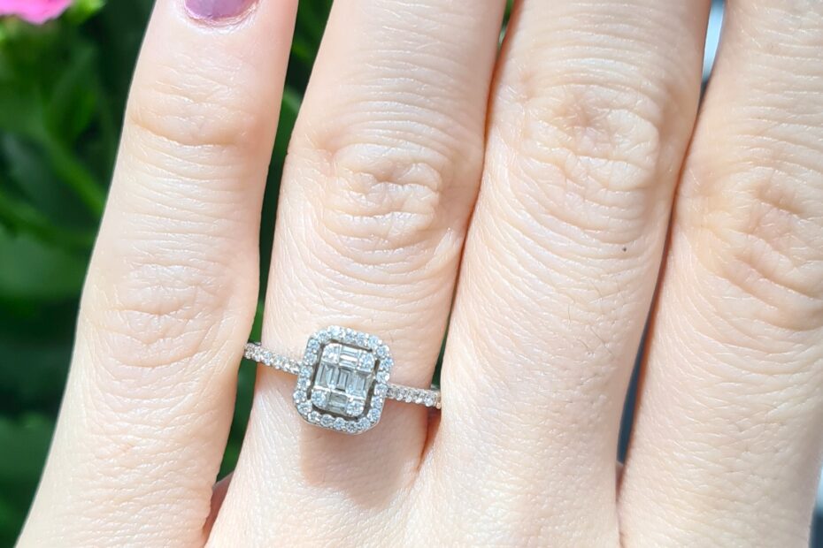 2. El 0,38 Karat Pırlanta Baget Yüzük X006073