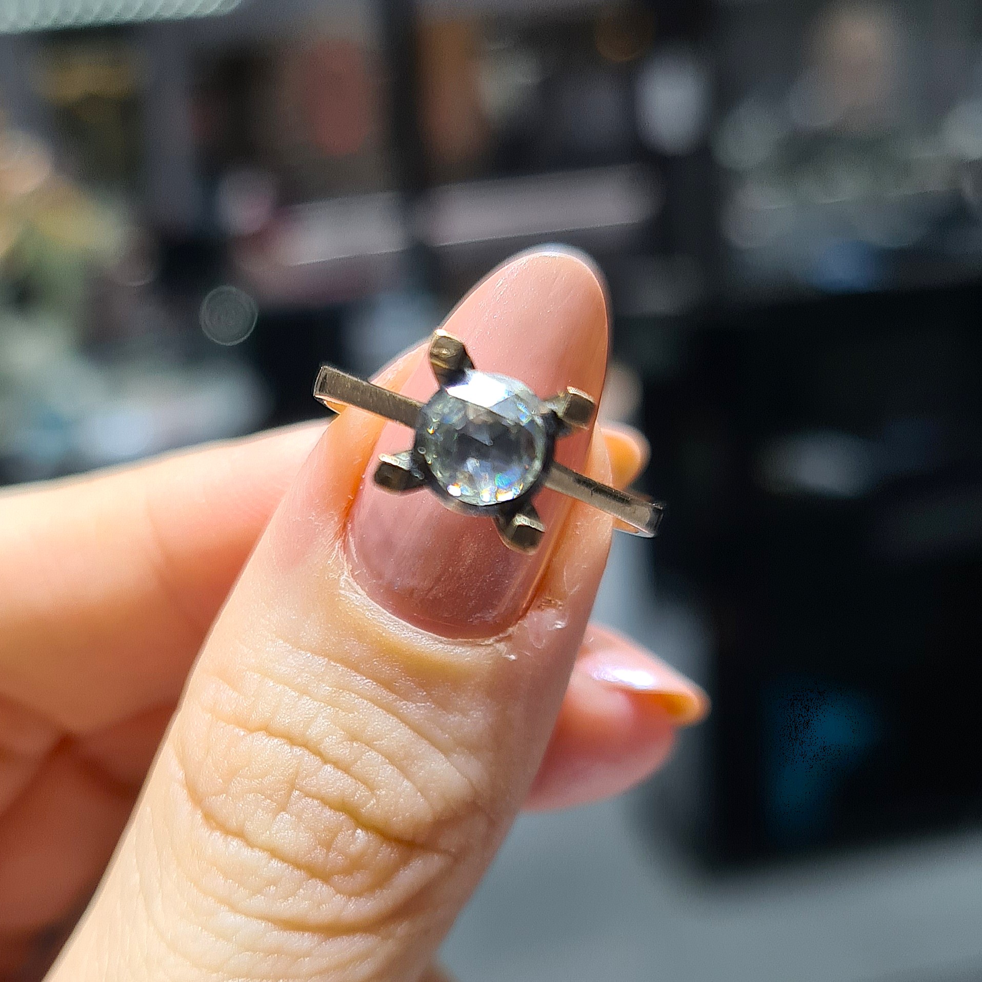 2. El 0,35 Karat Elmas Tektaş Yüzük X005935