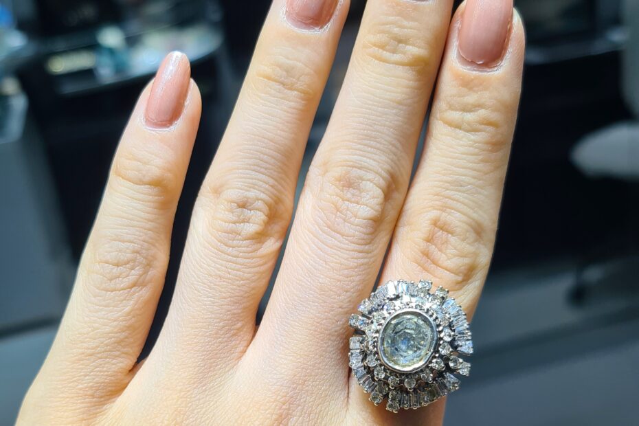 2. El 2,20 Karat Elmas ve Pırlanta Otantik Tasarım Yüzük X006304