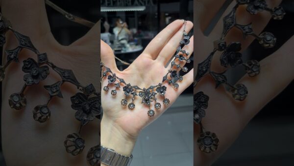 2. El 0,20 Karat Brown Elmas Otantik Bakır ve Gümüş Gerdanlık ürün videosu